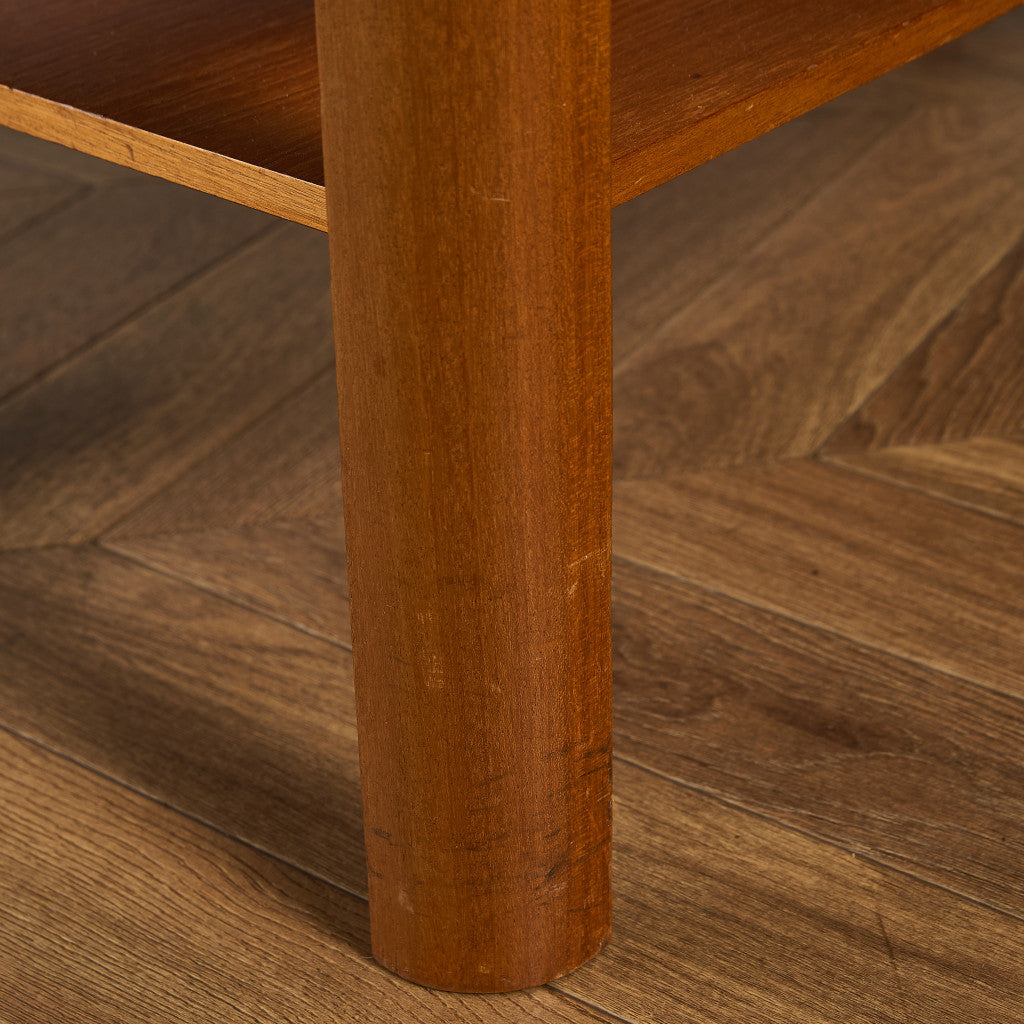 ヴィンテージ スモークガラストップ コーヒーテーブル