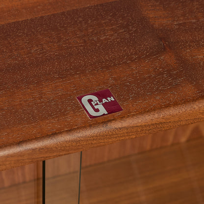 ヴィンテージ ガラス ブックケース カスタム アイアンヘアピンレッグ