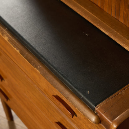 英国 ヴィンテージ 蛇腹扉 ライティングビューロー