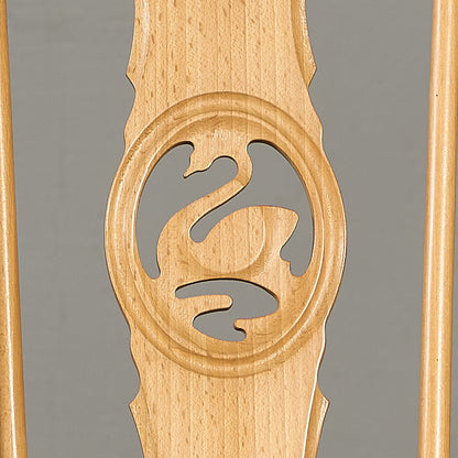 スワンバックチェア  ラウンドメタルラベル