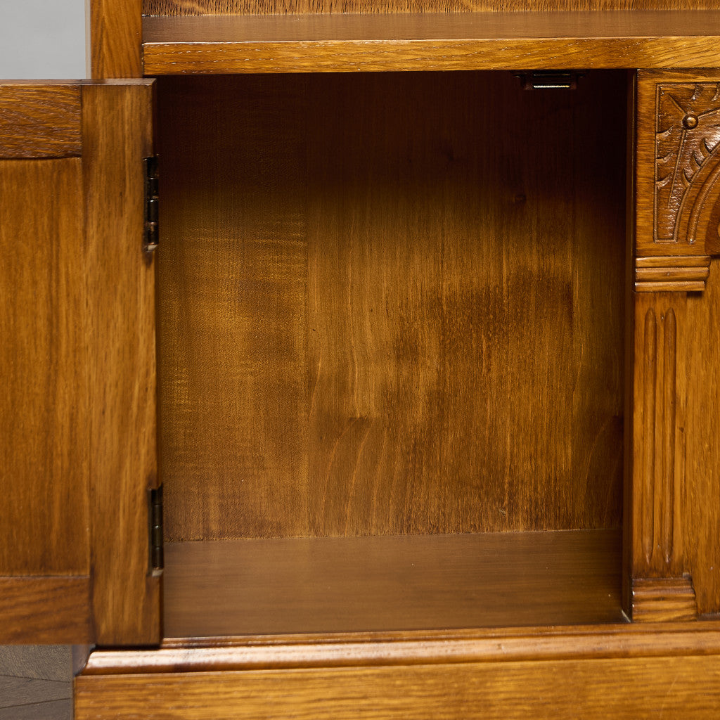 英国 クラシック オーク材 キャビネット