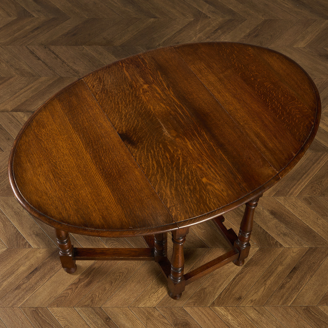 英国 クラシック ドロップリーフ ゲートレッグテーブル