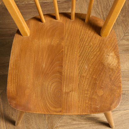 ヴィンテージ 4本 スポーク フープバックチェア ラウンドゴールドラベル