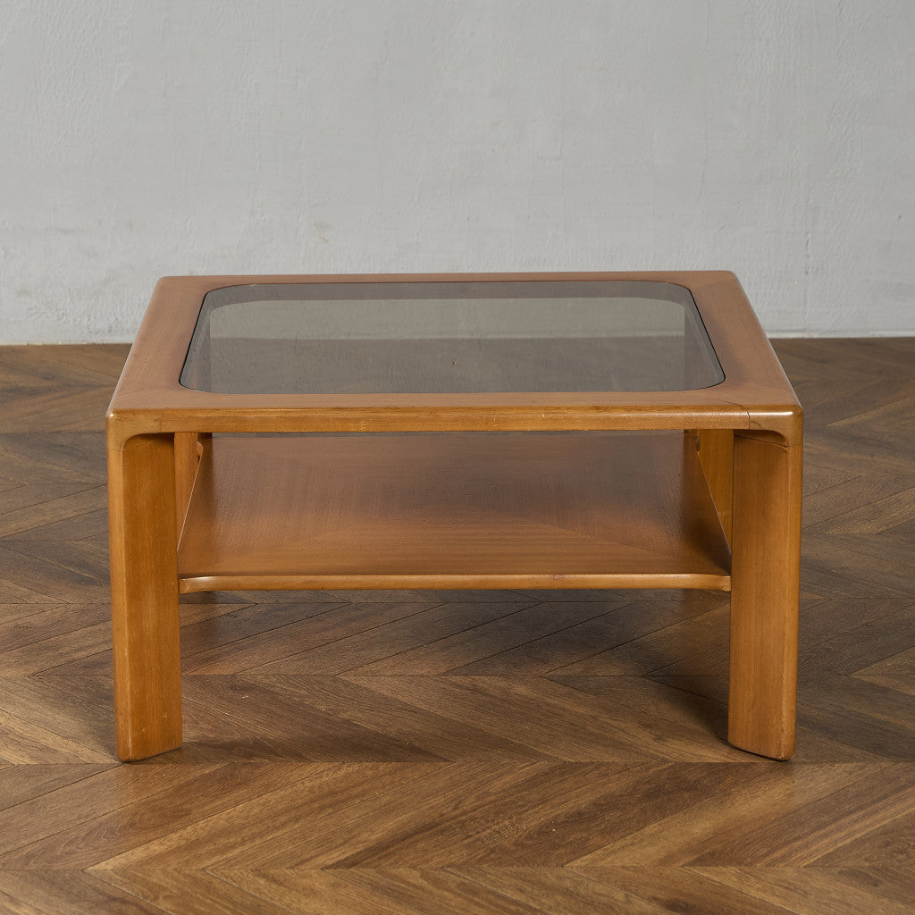 ヴィンテージ  ガラストップ コーヒーテーブル