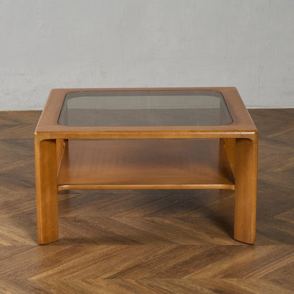 ヴィンテージ  ガラストップ コーヒーテーブル