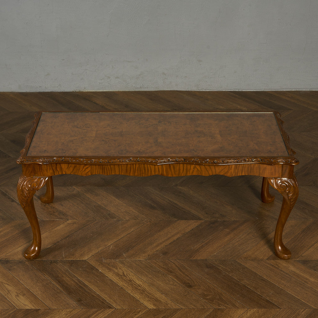 英国 クラシック ガラストップ センターテーブル #86977