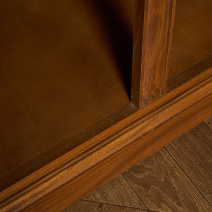 Old Colonial ヴィンテージ ブックケース カップボード ラウンドゴールドラベル