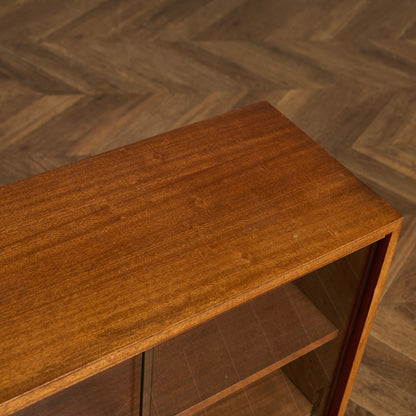 モーリス オブ グラスゴー Morris of Glasgow Cumbrae ヴィンテージ ナロー ガラス ブックケース 食器棚 #94361