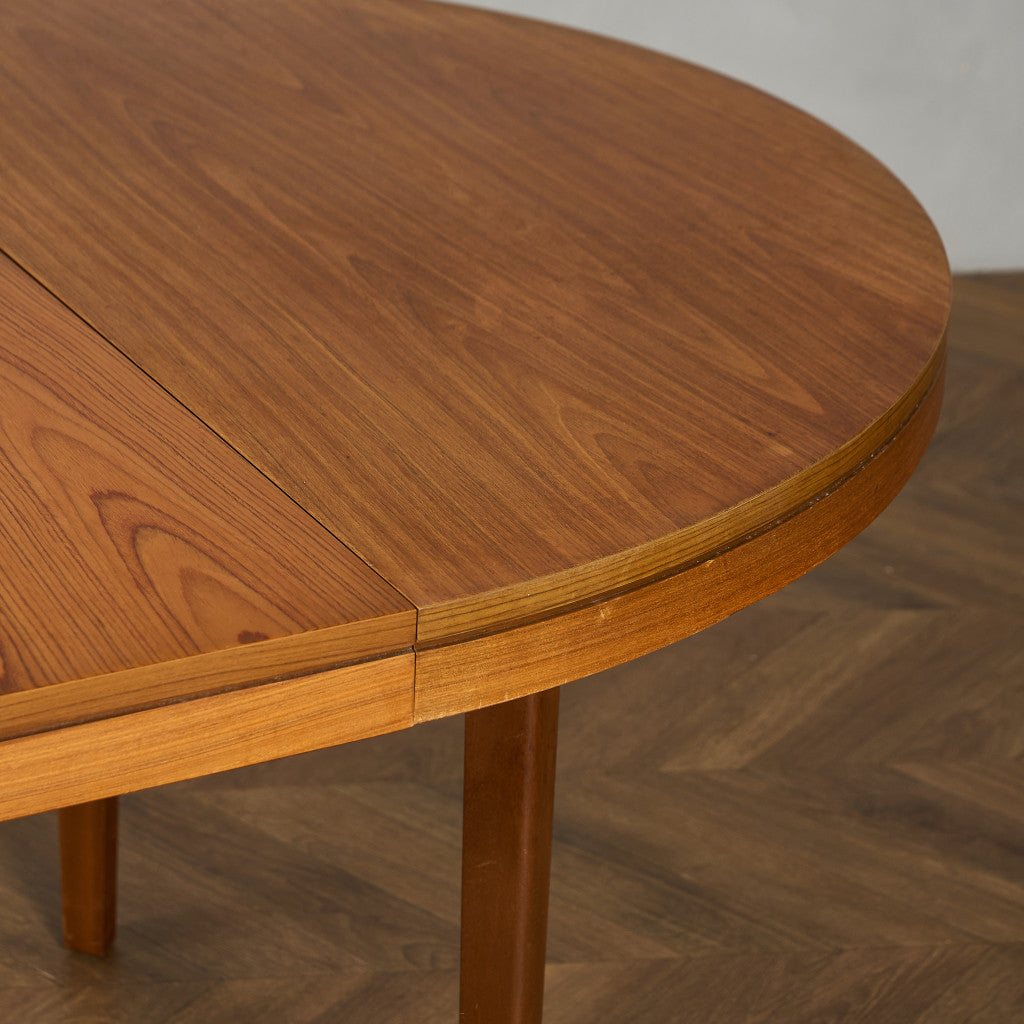 英国 ヴィンテージ エクステンション ラウンド ダイニングテーブル