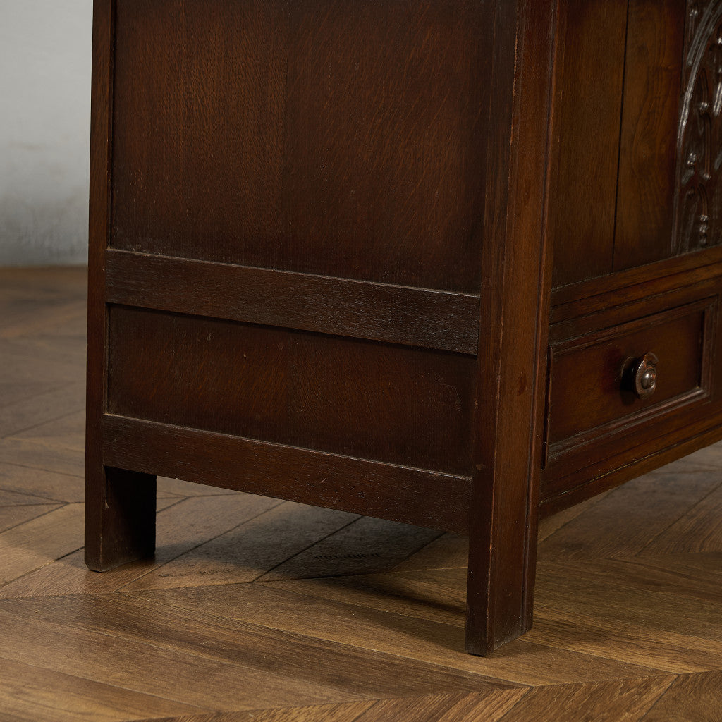 英国 クラシック オーク材 ブランケットボックス