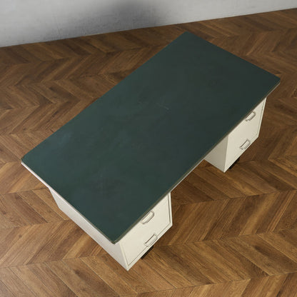 英国 ヴィンテージ 両袖 デスク