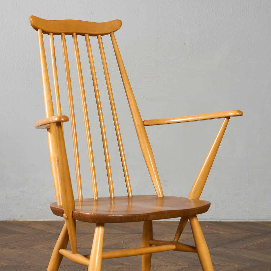 ヴィンテージ ゴールドスミス アームチェア ラウンドゴールドラベル