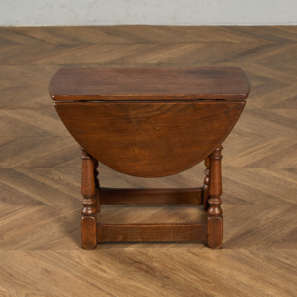 英国 クラシック ターントップ ドロップリーフ サイドテーブル