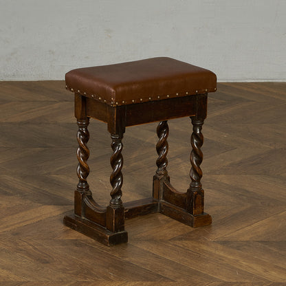 英国 クラシック 収納付 スツール #90015