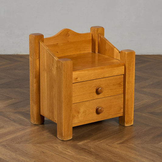 オランダ製 オーク 無垢材 サイドキャビネット