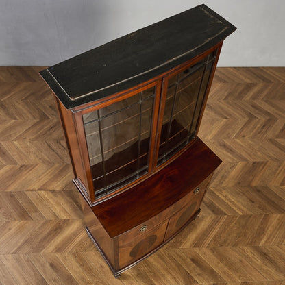 英国 アンティーク ビューロー ブックケース