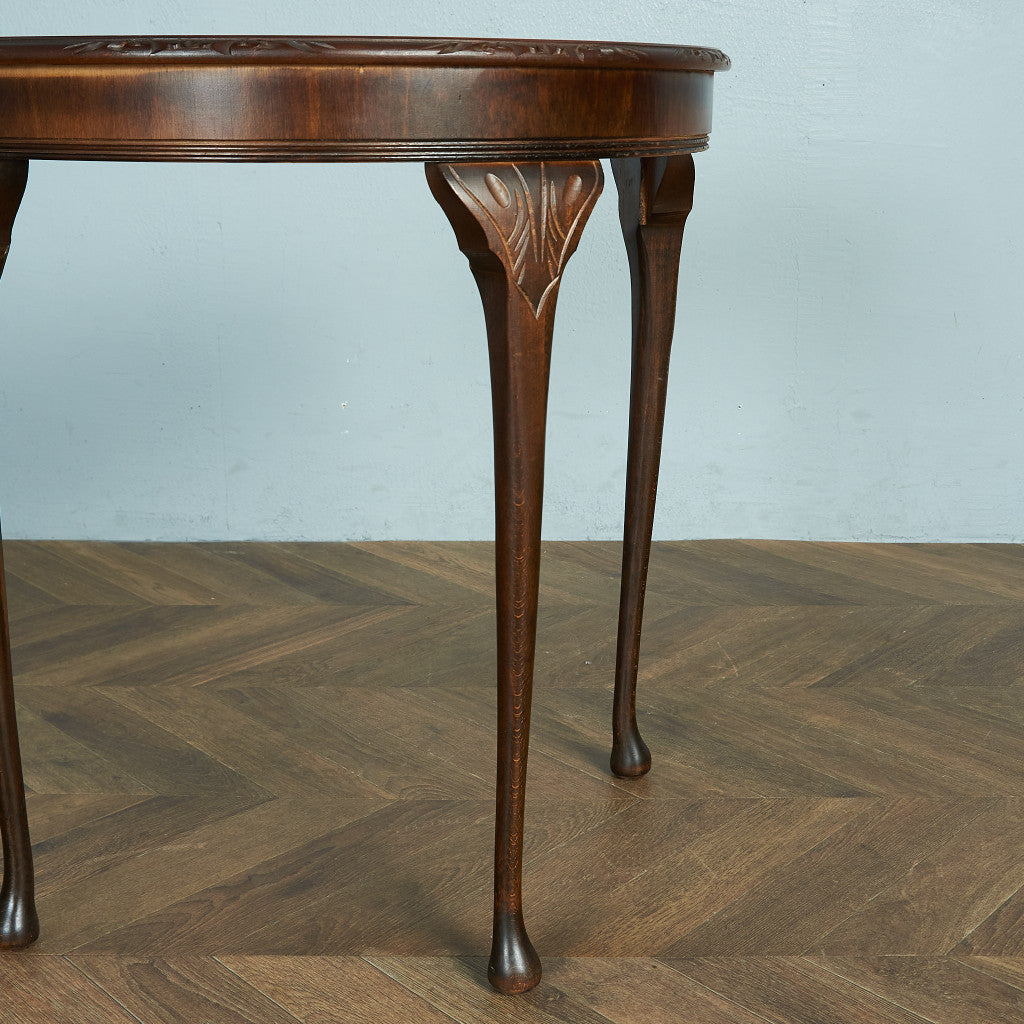 英国製 ハーフムーンテーブル