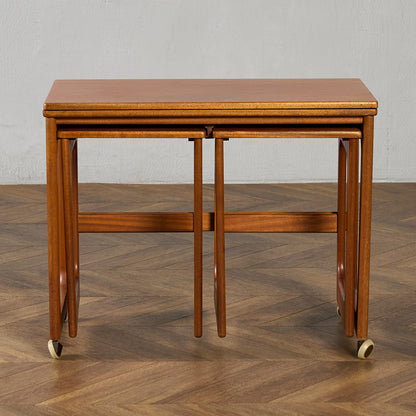 ヴィンテージ 拡張 天板付き ネストコーヒーテーブル