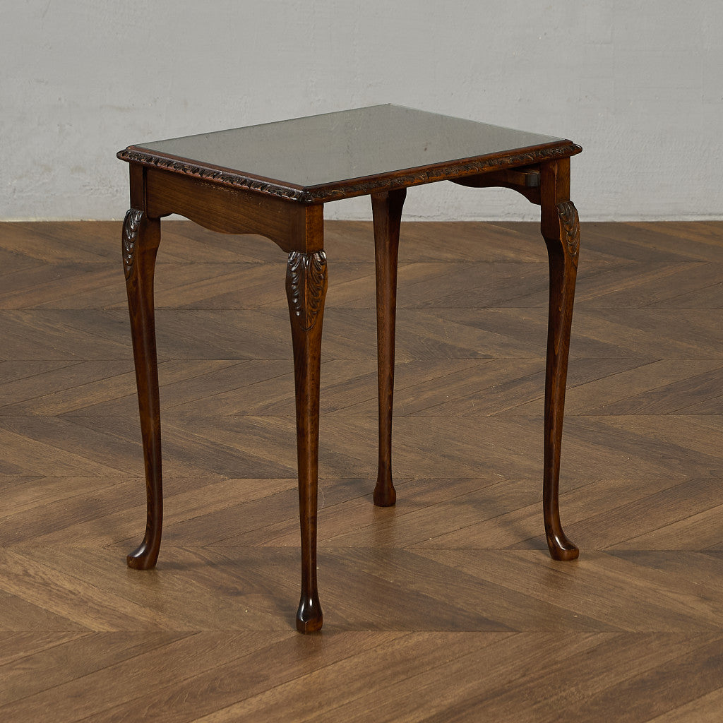 英国 クラシック ガラストップ ネストテーブル #97161 – camori