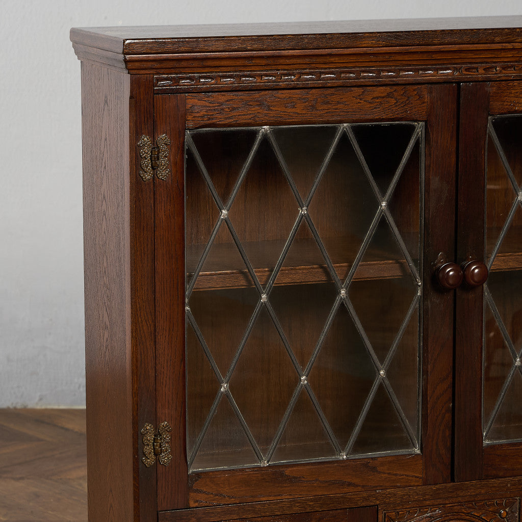 英国 クラシック オーク材 ブックケース