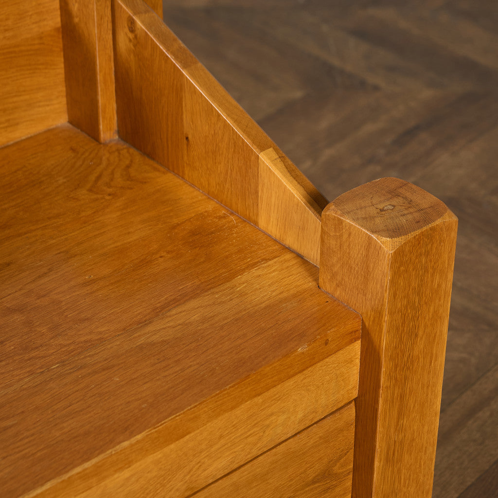 オランダ製 オーク 無垢材 サイドキャビネット