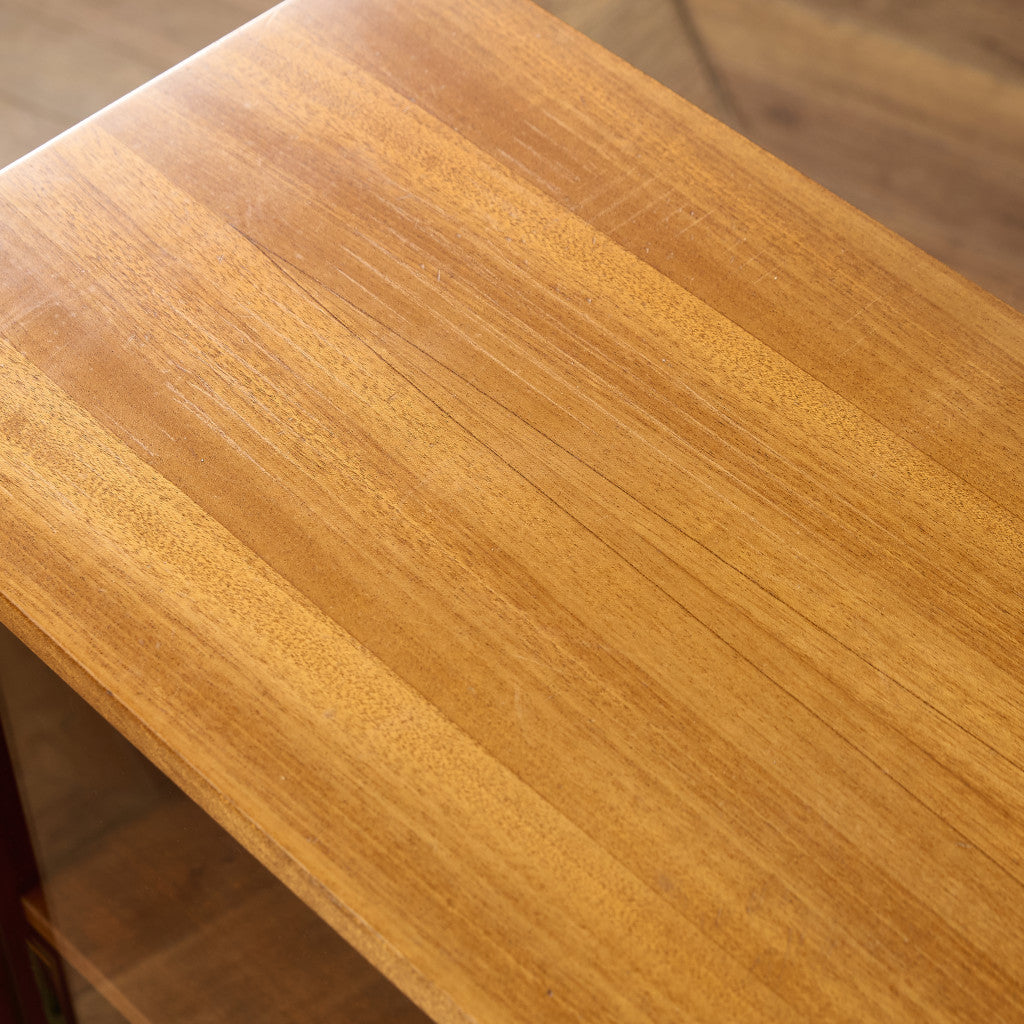 Cumbrae ヴィンテージ ナロー ガラス ブックケース 食器棚