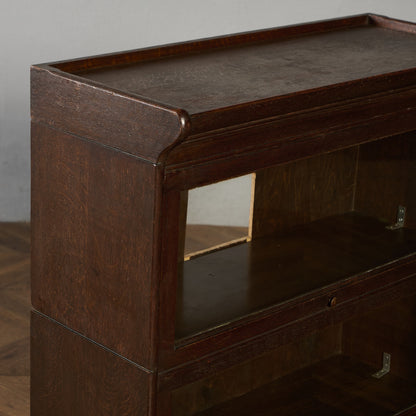 英国 アンティーク スタッキングブックケース 食器棚