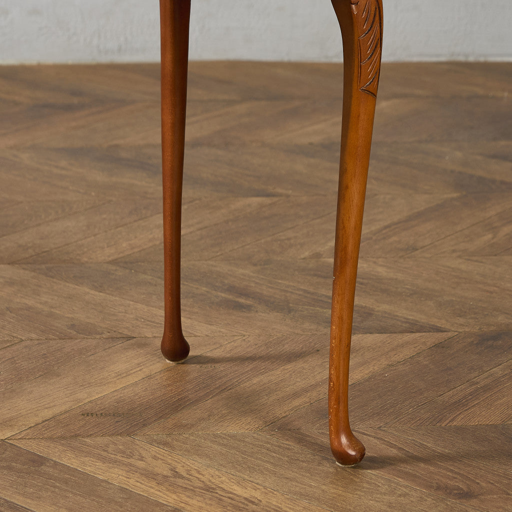 英国 クラシック ガラストップ ネストテーブル