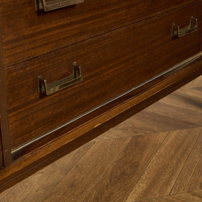 Brass-fitted Tola  ヴィンテージ サイドボード (4005)