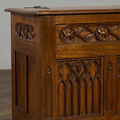 英国 クラシック オーク ブランケットボックス