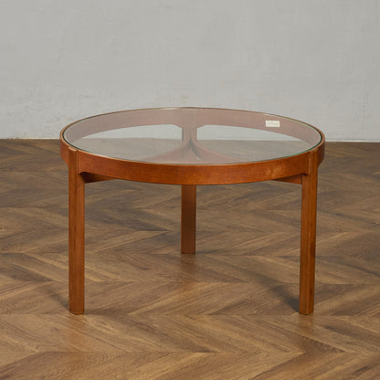 ヴィンテージ ガラストップ コーヒーテーブル