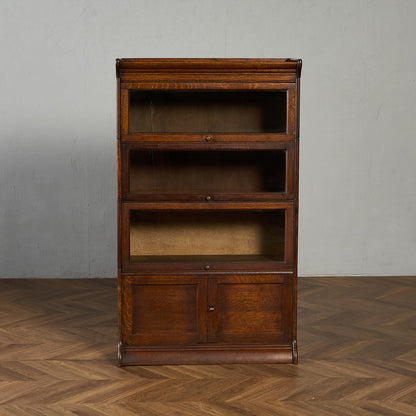 英国 アンティーク スタッキングブックケース 食器棚