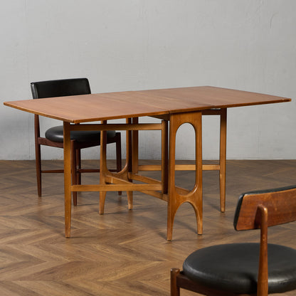 イギリス ヴィンテージ ドロップリーフ ゲートレッグテーブル