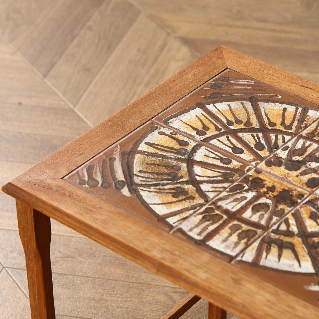 デンマーク TOFTEN タイルトップ ネストテーブル