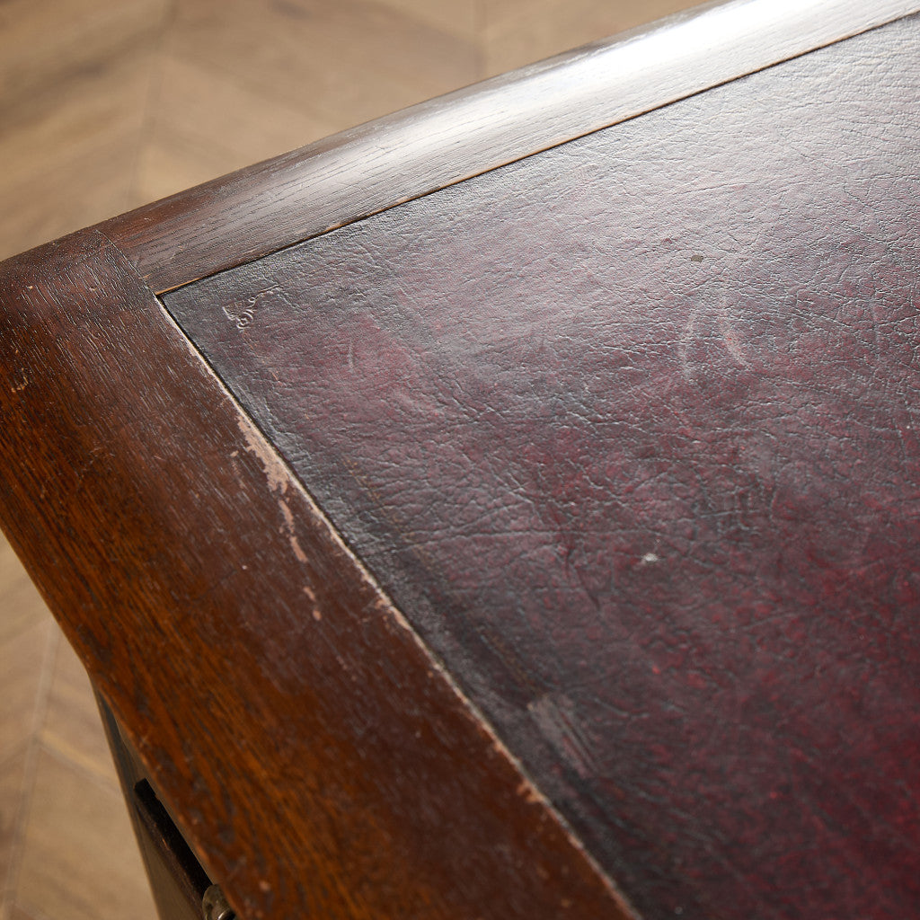 英国 クラシック 両袖 デスク