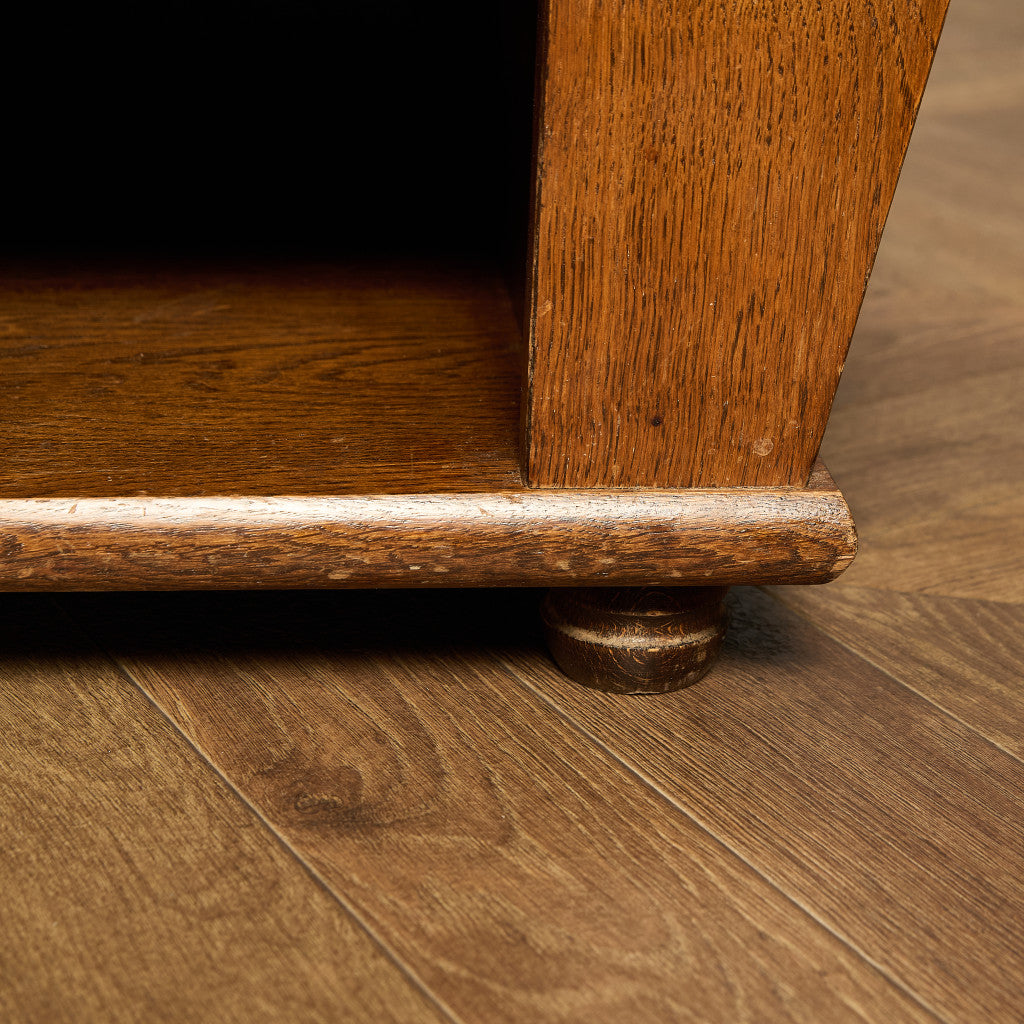 英国 クラシック マガジンラック付き サイドテーブル