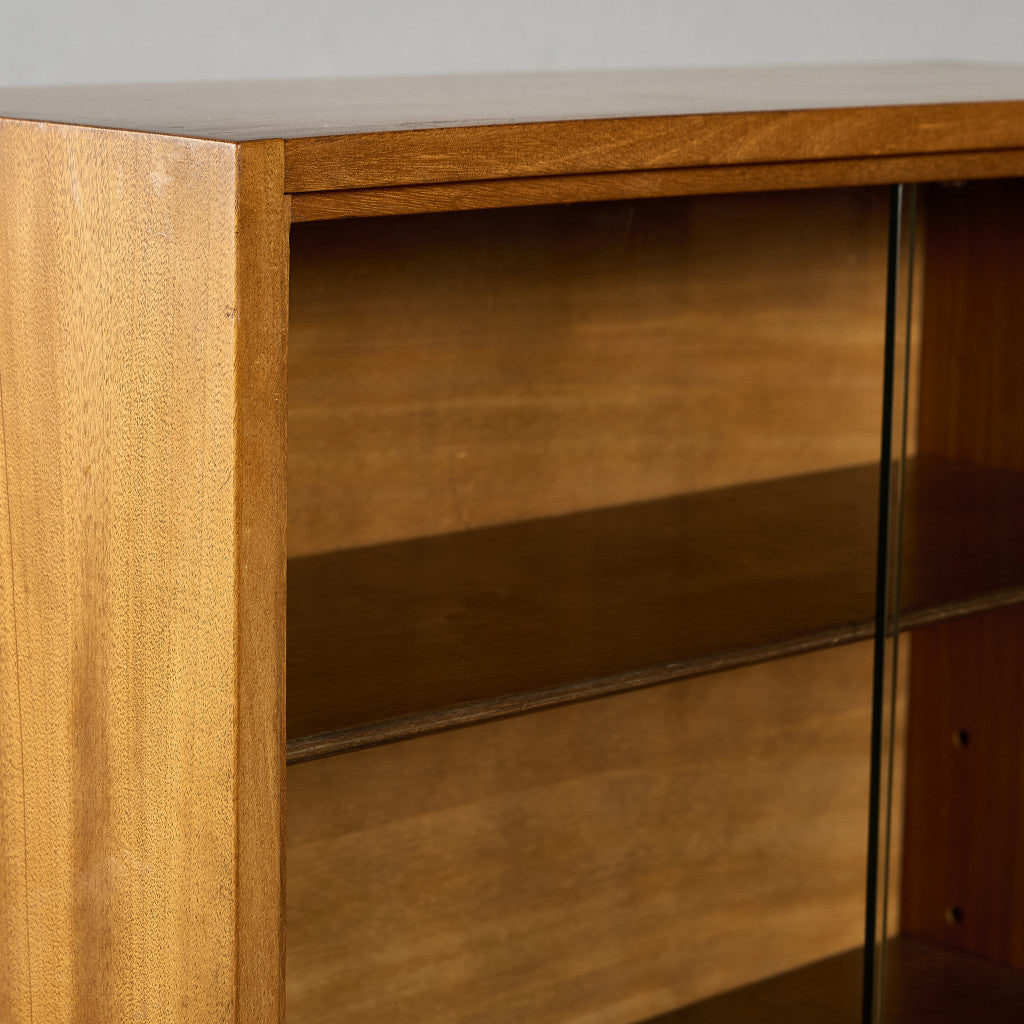 Cumbrae ヴィンテージ ナロー ガラス ブックケース 食器棚