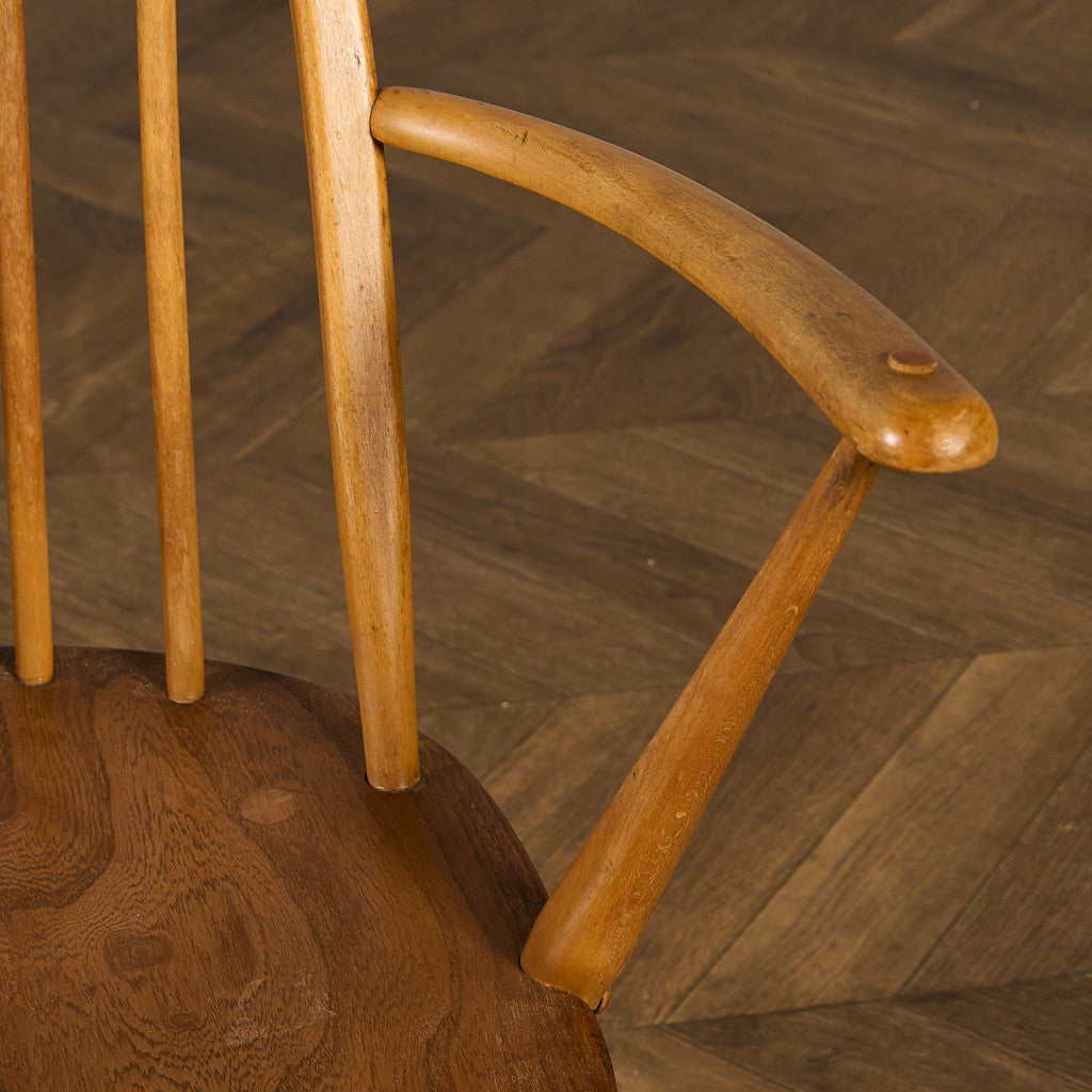 アーコール ERCOL ヴィンテージ クエーカー アームチェア ネイビーブルーラベル #89764