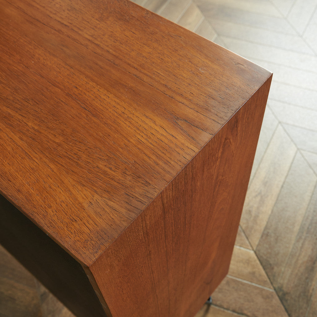 デンマークヴィンテージ オープンブックケース / カスタム アイアンヘアピンレッグ