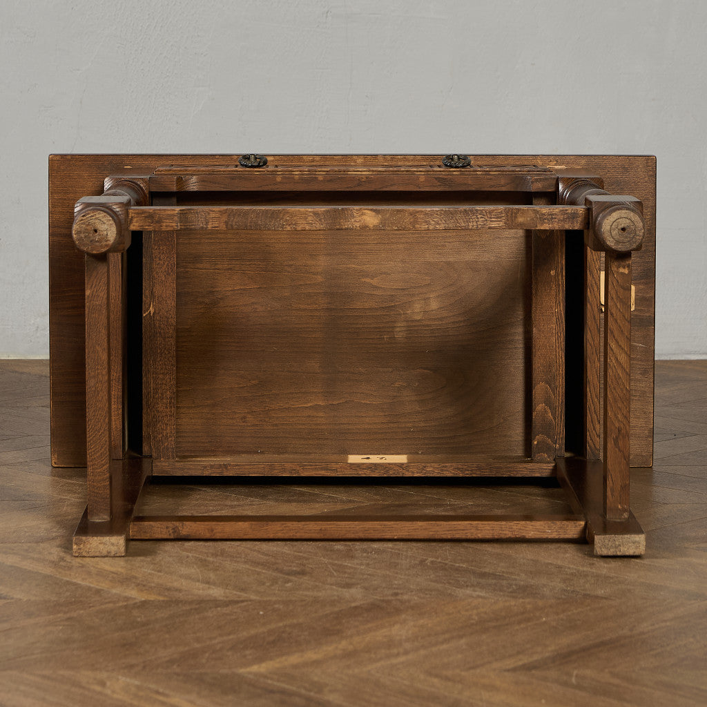 英国 クラシック オーク材 サイドテーブル