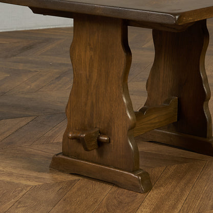 英国 クラシック オーク材 センターテーブル サイドテーブル