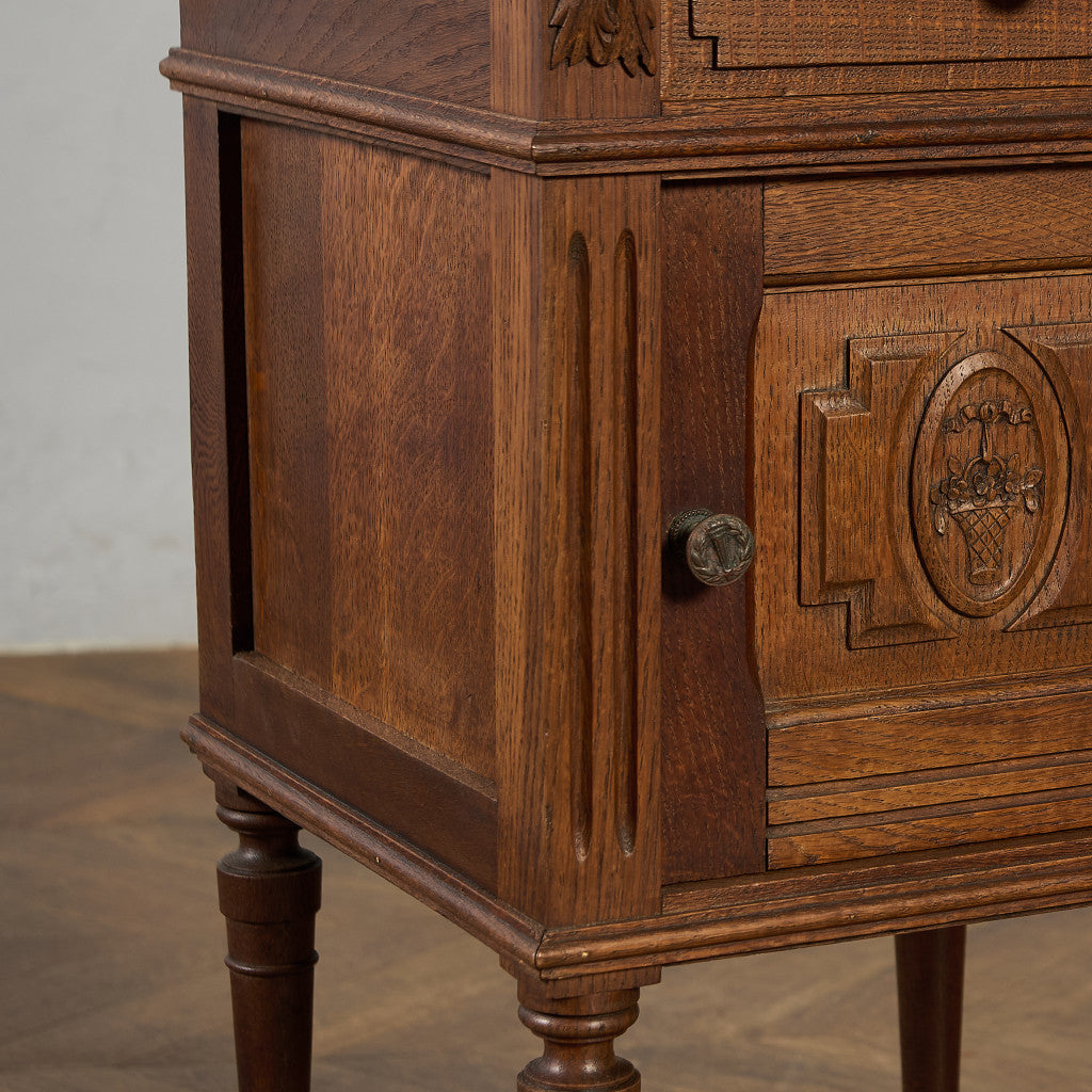 英国 クラシック 大理石 サイドキャビネット #96618