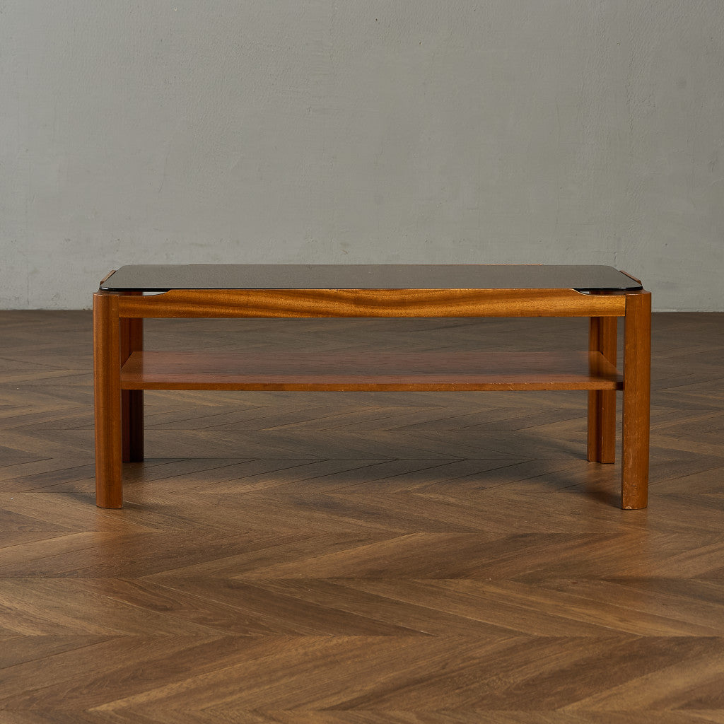 メイヤー myer ヴィンテージ スモークガラストップ コーヒーテーブル