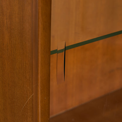 ヴィンテージ ガラス キャビネット ブックケース