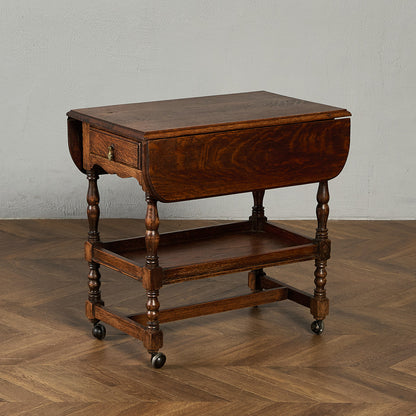 英国 クラシック ドロップリーフ サイドテーブル ティトロリー