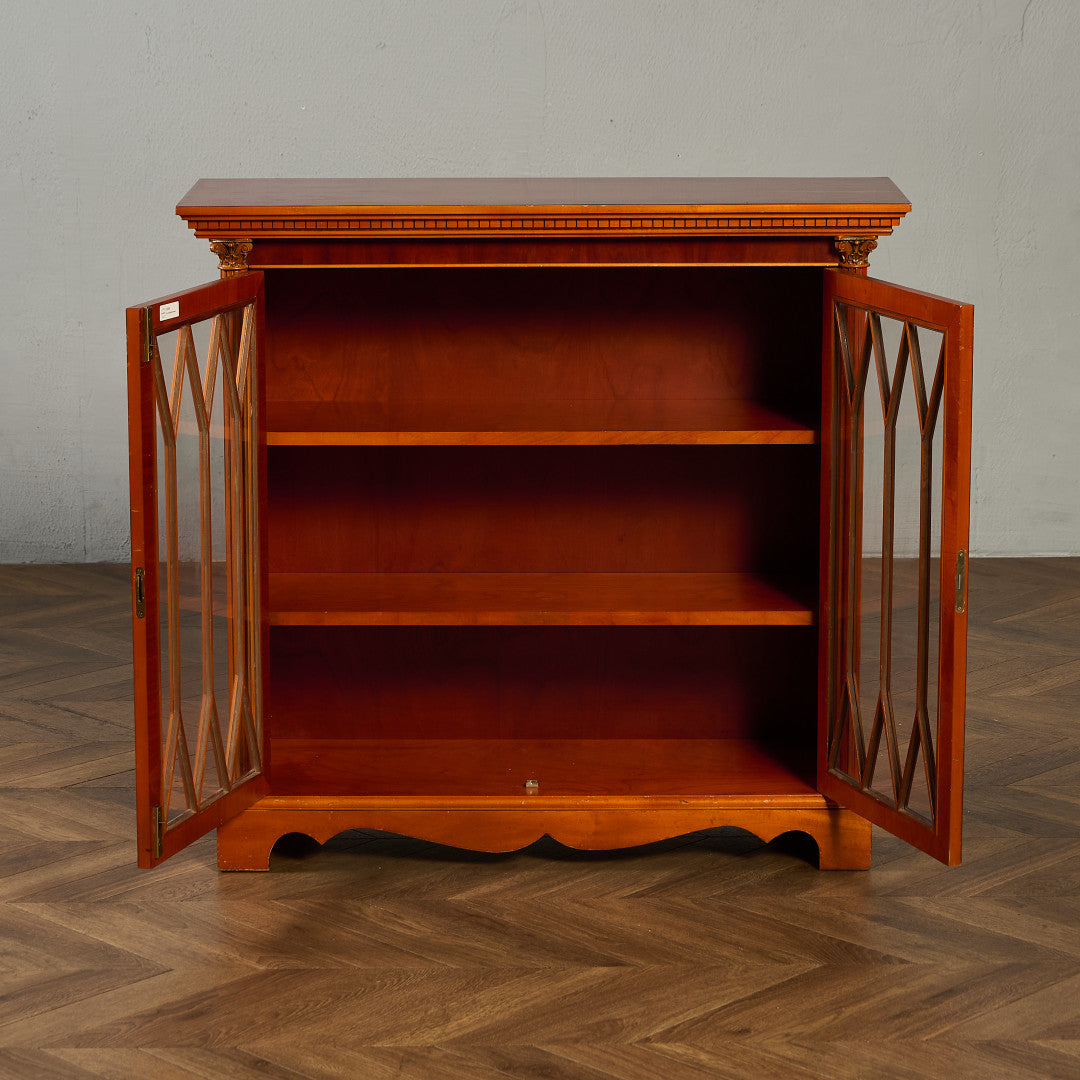 英国 クラシック エドワーディアン様式 ブックケース 食器棚