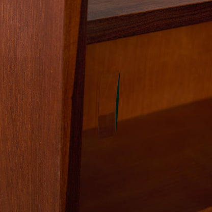 英国 ヴィンテージ ガラス キャビネット カスタム アイアン ヘアピンレッグ