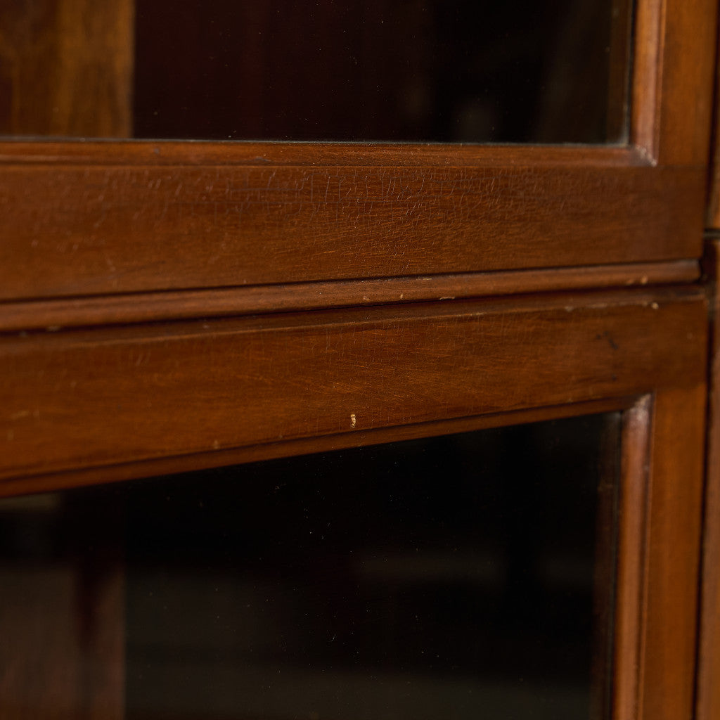 英国 クラシック 3段 スタッキング ブックケース