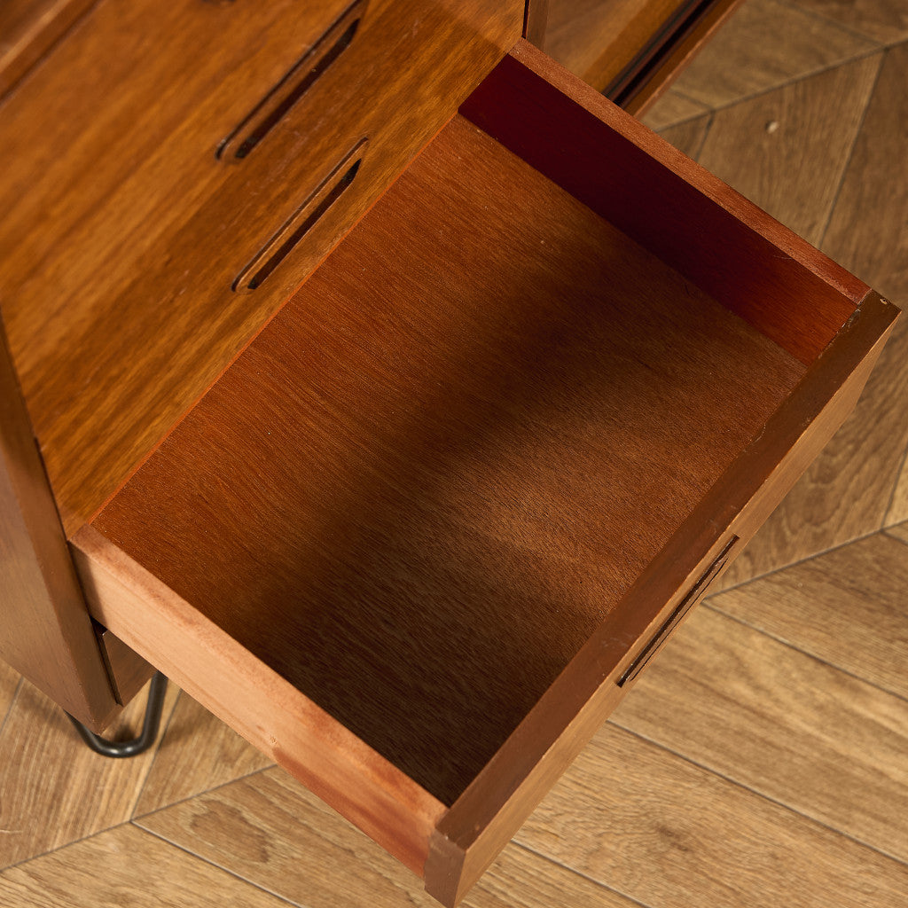 ヴィンテージ ガラスブックケース カスタム アイアン ヘアピンレッグ