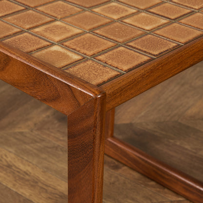 英国 ヴィンテージ タイルトップ ネストテーブル #91883